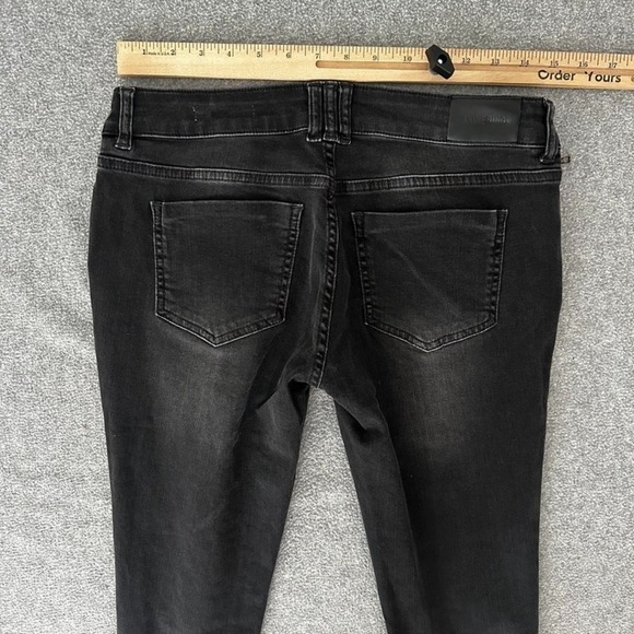 Anine Bing Jeans Womens 30 Low Rise Skinny Black Jax Ankle Zip Stretch - Picture 9 of 11